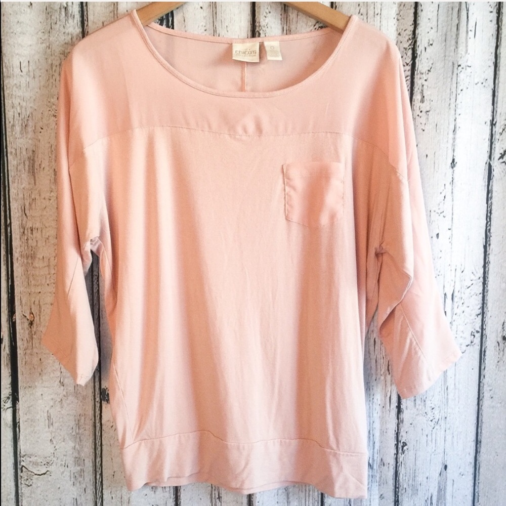 Chico’s Pink Blouse Size Small